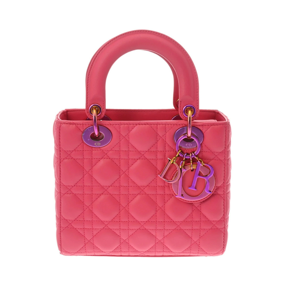 CHRISTIAN DIOR Lady Pink Lambskin Handbag